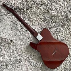 Custom Brown Solid Body TL Electric Guitar Rosewood Fretboard 6 Strings