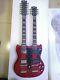Custom EDS Compatible, Double Neck Electric 12/6 String Guitar, Red Wine -New