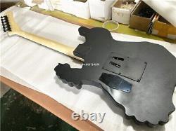 Custom Electric Guitar 6 String Black Hardware H Pickup Rosewood Fretboard