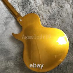 Custom Electric Guitar Gold Top White Pickguard Special Bridge Free Shipping