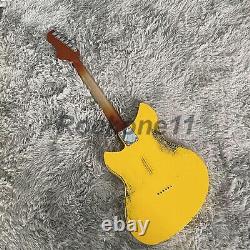 Custom Electric Guitar Maple Fretboard 6 String HH Pickups Black Pickguard
