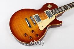 Custom Flamed Maple Top 1 Electric Guitar Tobacco Color ABR Bridge 6-String