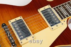 Custom Flamed Maple Top 1 Electric Guitar Tobacco Color ABR Bridge 6-String