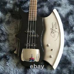 Custom GENE SIMMONS AXE 4 Strings P/J Pickup Bridge Cover Electric Bass Guitar