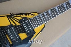 Custom Jackson Flying V Electric Guitar Trangle Floyd Rose Tremolo 6 String