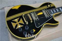 Custom Metallica Electric Guitar James Hetfield Iron Cross Aged Model Mahogany