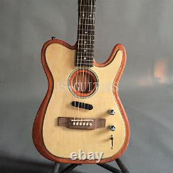 Custom Natural Color TL Electric Guitar Rosewood Fretboard Maple Neck 6 String