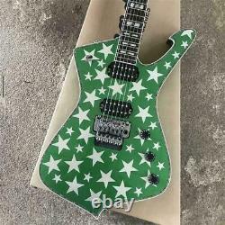 Custom New green five-star special electric guitar 6 String Free Shipping