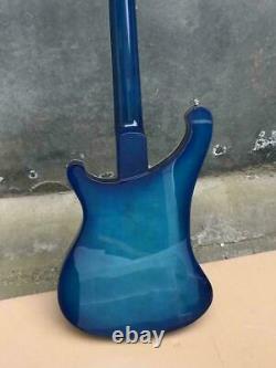 Custom RiCken 4 Strings Blue Cherry 4003 Electric Bass Guitar Chinese Eddition