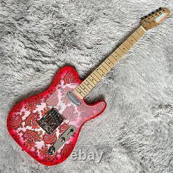 Custom Shop Red Electric Guitar SS Pickup Fixed Bridge 6 String Basswood Body