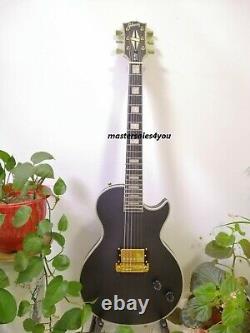 Custom Single Pickup Black Beauty LP Electric Guitar 6 Strings FREE SHIPPING