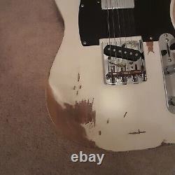 Custom TL Electric Guitar Vintage Relic White Aged Hardware Style