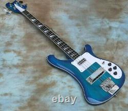 Custom Unbranded Electric Guitar Maple 4 Strings Neck Thru Body Bass Chinese
