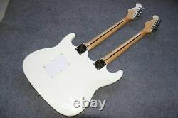 Custom electric guitar 12/6 strings double neck white guitar customization New