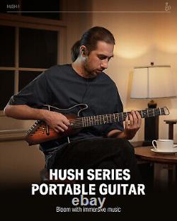 DONNER HUSH-I Acoustic Electric Guitar Headless Travel Portable Quiet
