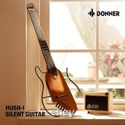 DONNER HUSH-I Travel Acoustic Electric Guitar Portable Quiet Pratice