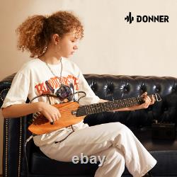 DONNER HUSH-I Travel Acoustic Electric Guitar Portable Quiet Pratice