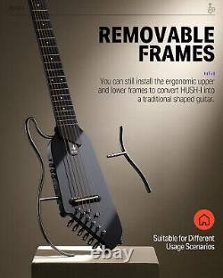 DONNER HUSH-I Travel Guitar Headless Acoustic Electric Portable Quiet Pratice