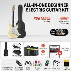 Donner 39 DST Electric Guitar And Amp 4/4 Poplar Wood Guitars + Gig Bag Cable