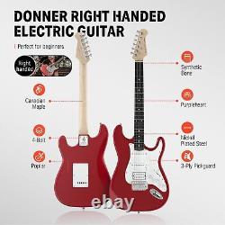 Donner 39 DST Electric Guitar And Amp Poplar 4/4 Wood Guitars + Gig Bag Cable