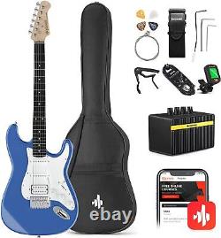Donner 39 ST Electric Guitar And Amp 4/4 Poplar Wood Guitars + Gig Bag Cable