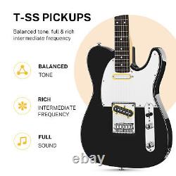 Donner 39 inch TC Electric Guitar 4/4 Full Size Poplar Wood Guitars + Gig Bag