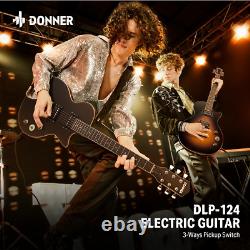 Donner DLP-124 Electric Guitar Bundle Classic Humbucker 202S H-H Pickups