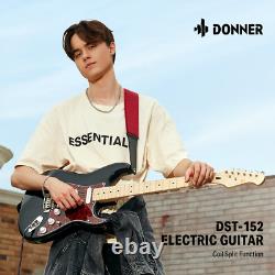 Donner DST-152 Electric Guitar HSS Amp Kit Coil Split 5 Way 39 inch