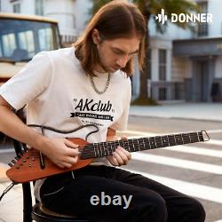 Donner HUSH-I Acoustic Electric Travel Portable Guitar Silent + Amplifier Set