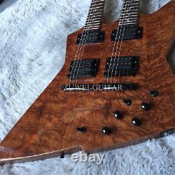 Double Neck 12 String Electric Guitar Palisander Body Unbranded Open Type Pickup