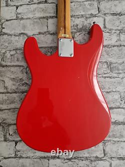 ENCORE 1970s JH1 SE RED & BLACK STRATOCASTER ELECTRIC GUITAR? NEW STRINGS