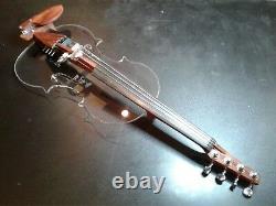 EQUESTER Sigma Stradi Acrylic/ padouk/ ebony electric violin, HANDMADE RGB LEDs