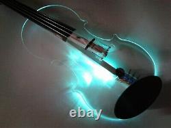EQUESTER Sigma Stradi acrylic electric violin, composite FB, HANDMADE, QP pickup