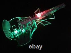 EQUESTER butterfly 5 string fretted acrylic electric violin, HANDMADE, QP pickup