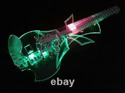 EQUESTER butterfly 5 string fretted acrylic electric violin, HANDMADE, QP pickup