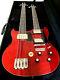 Ebs 1250 Style 4-6 String Double Neck Trans Red Electric Guitar-case Included