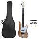 Electric 4 String GJazz Bass Guitar Beginner Pack Kit with Bag Strap Cord Wrench