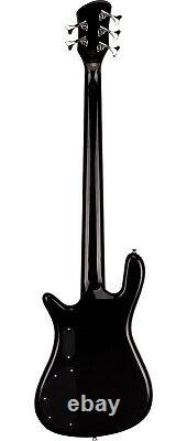 Electric Bass 5 string Guitar Curved body Active pickups Black finish SX