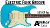 Electric Funk Groove In A Minor Guitar Backing Track
