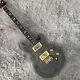 Electric Guitar 6 String Grey Ebony Fretboard Quited Maple Top HH Pickups