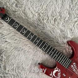 Electric Guitar 6 String Red Ebony Fretboard 2 Humbucker Pickups Maple Neck