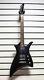 Electric Guitar Crafter RG600 Metallic Black Heavy Metal Style Solid Body X48