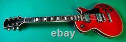 Electric Guitar NEW ORLEANS Style Les Paul Red Veined Chrome Accessory
