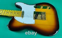 Electric Guitar NEW ORLEANS Style TELECAST Sunburst Golden Pick Ups