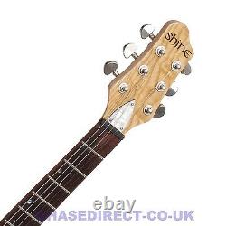 Electric Guitar SHINE SIL-410 F Hole Humbucker Grover Tuners Natural Colour Y21