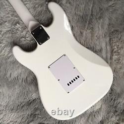 Electric Guitar ST 6 String Maple Fretboard SSS Pickups White Pickguard Solid