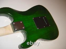 Electric Guitar S Style Full Size 6 String Maple Fret Board Green