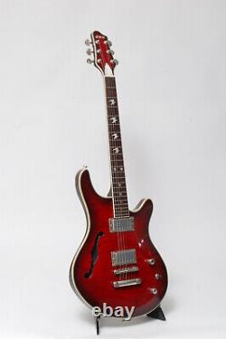 Electric Guitar Shine SIL510 RD Red With F Hole Cut Out Set In Neck Y13