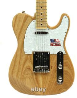 Electric Guitar TC style White Swamp Ash body Maple neck in natural finish by SX