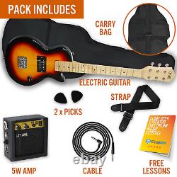 Electric Rock Guitar Pack Junior Sunburst 3rd Avenue